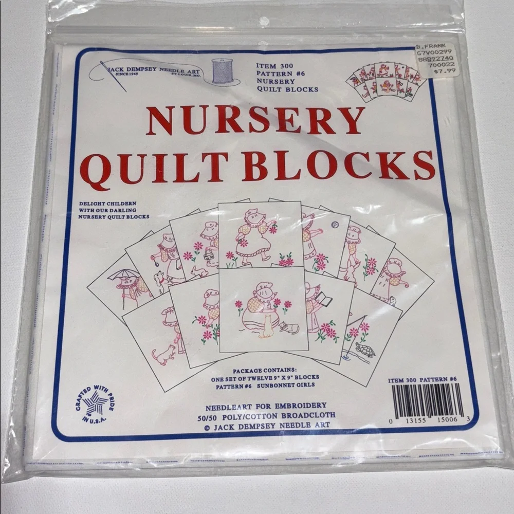 Jack Dempsey Needle Art Nursery Quilt Blocks patterns Nursery Quilt Blocks Set